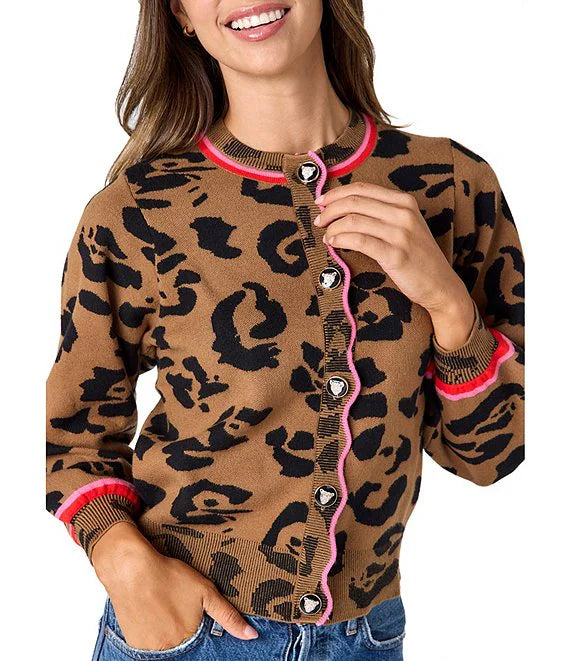 Colson Cardigan in Leopard