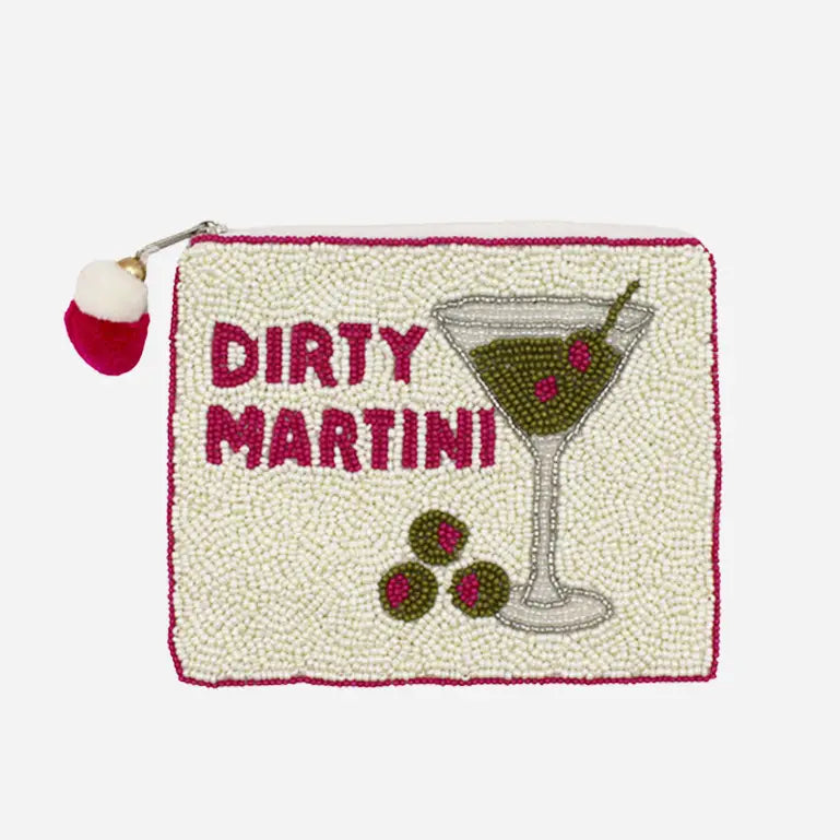 Dirty Martini Beaded Coin Pouch