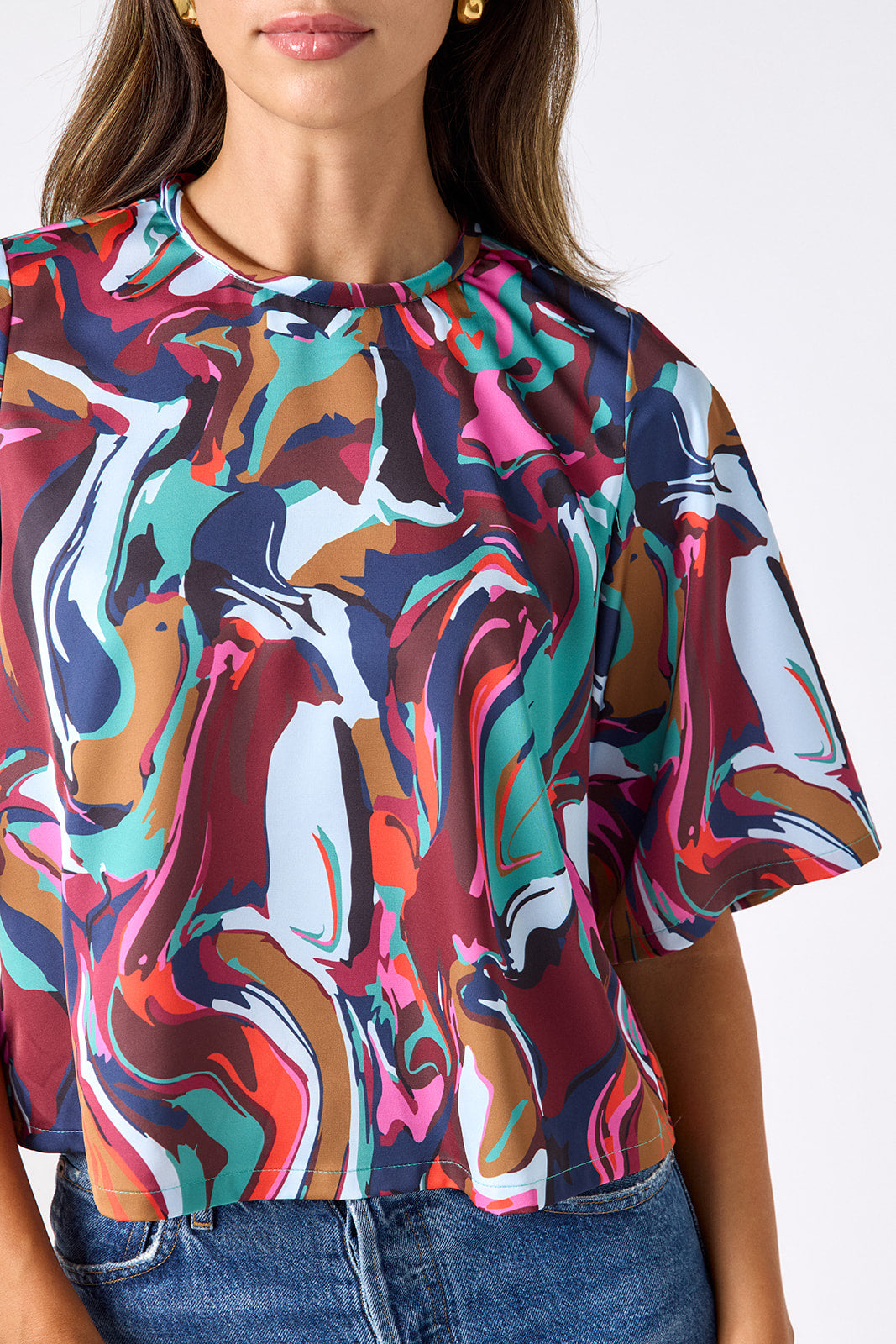 Bree Tee in Color Current