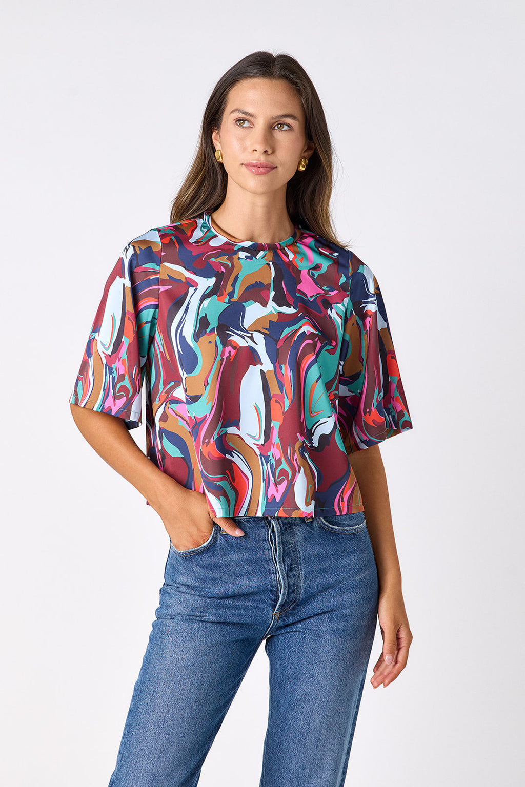 Bree Tee in Color Current