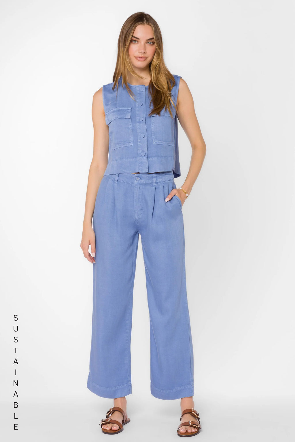 Desma Pants - Perri Sky