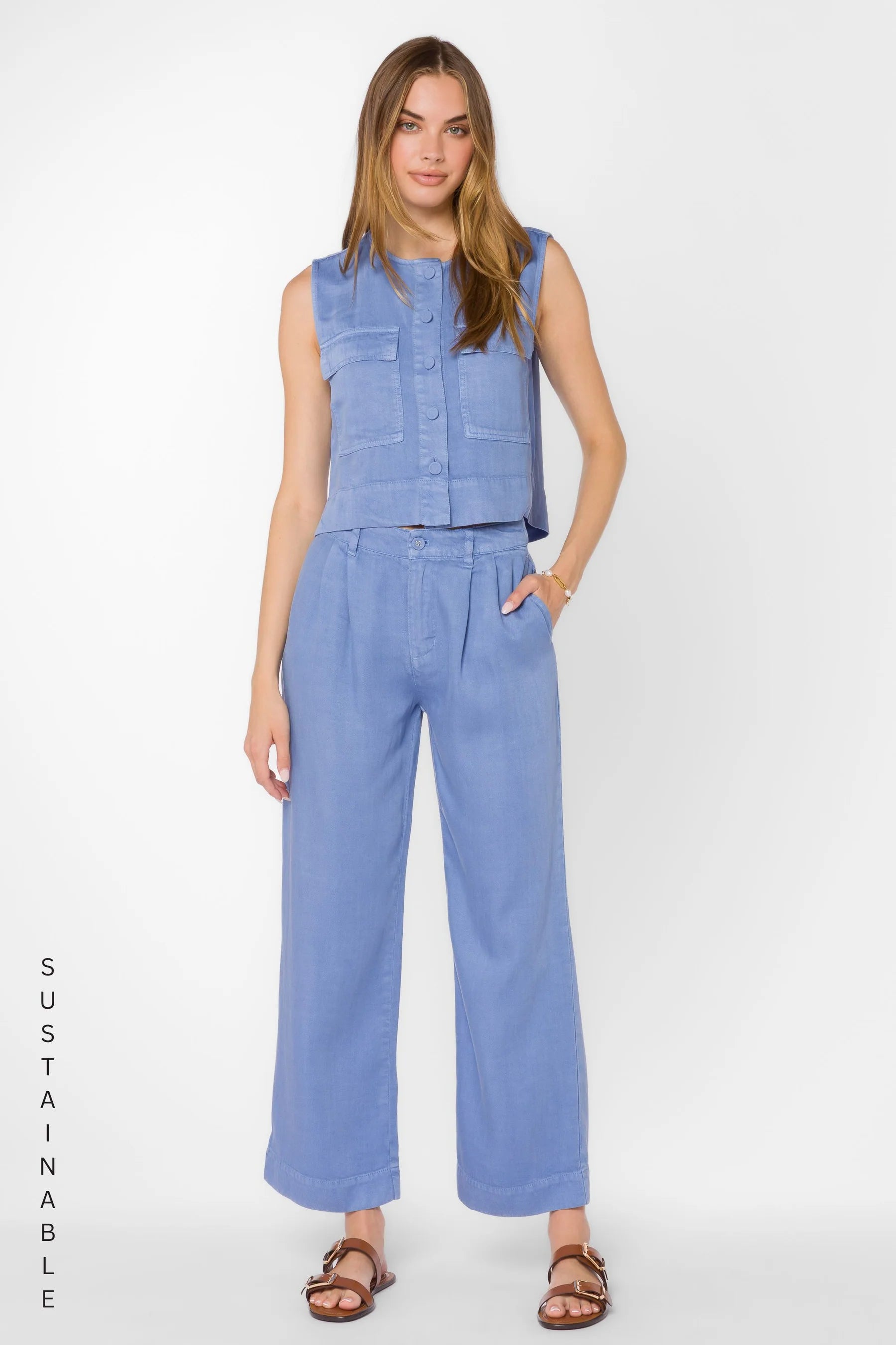 Desma Pants - Perri Sky