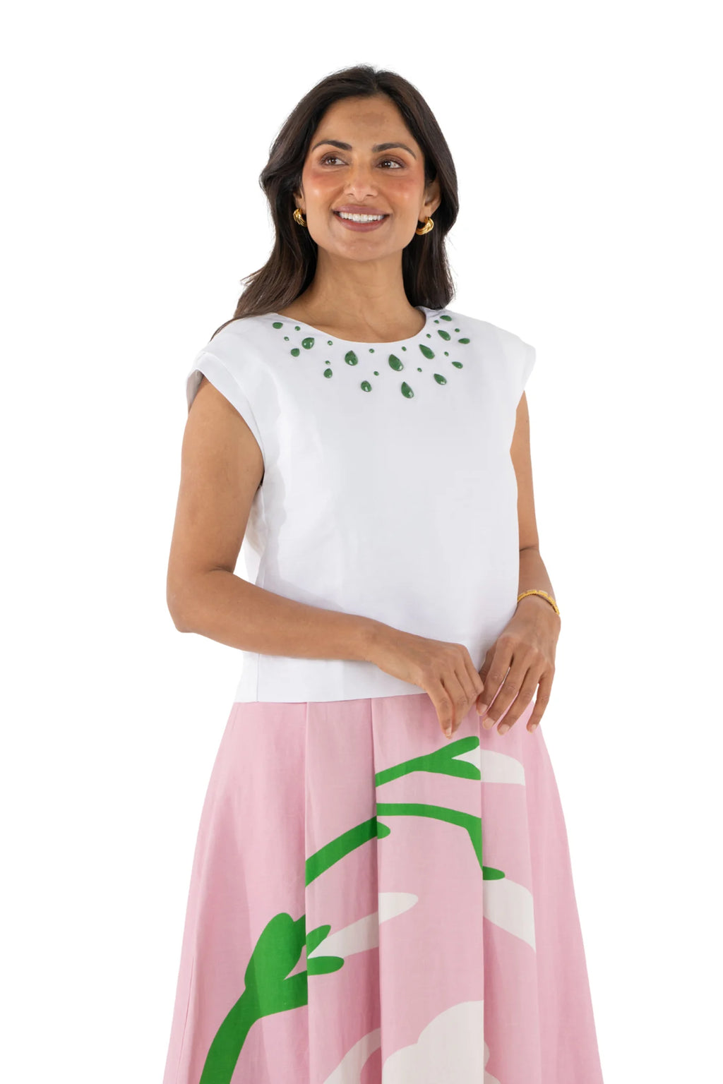 Hatti Tank Lucent White