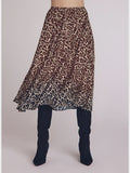 Ombre Leopard Print Skirt