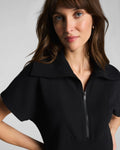Airessentials French Rib Top Half Zip Black