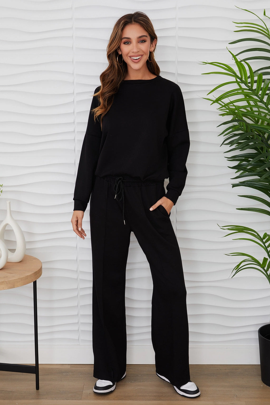 Soft Touch Jogger Pant in Black