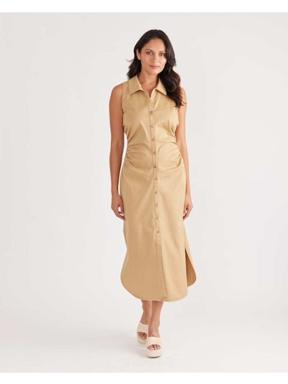 Caroline Dress ins Khaki