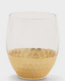 Gold Facet Stemless