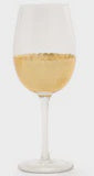 Gold Facet Wine Glass