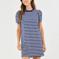 Carolina T-Shirt Dress Navy Stripe