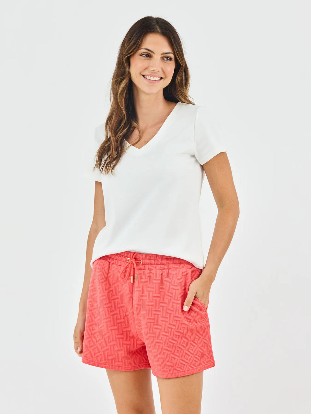 Lindsey Shorts in Coral