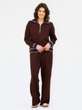 Mary Square Mabel 1/2 Zip in Espresso