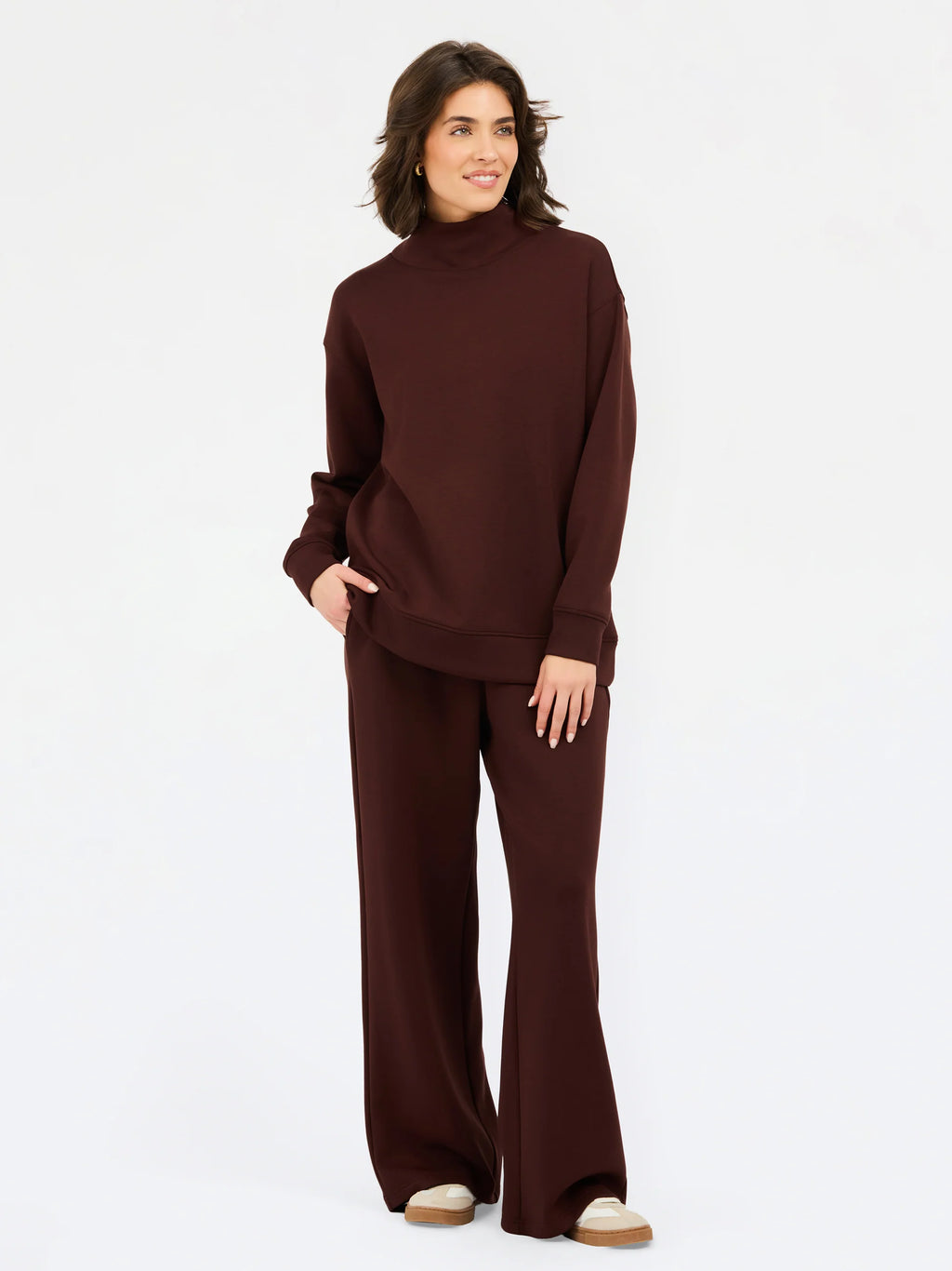 Mary Square Ada Pant in Espresso