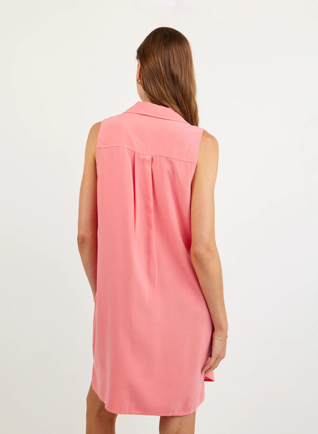 Sleeveless A Line Dress Wild Coral