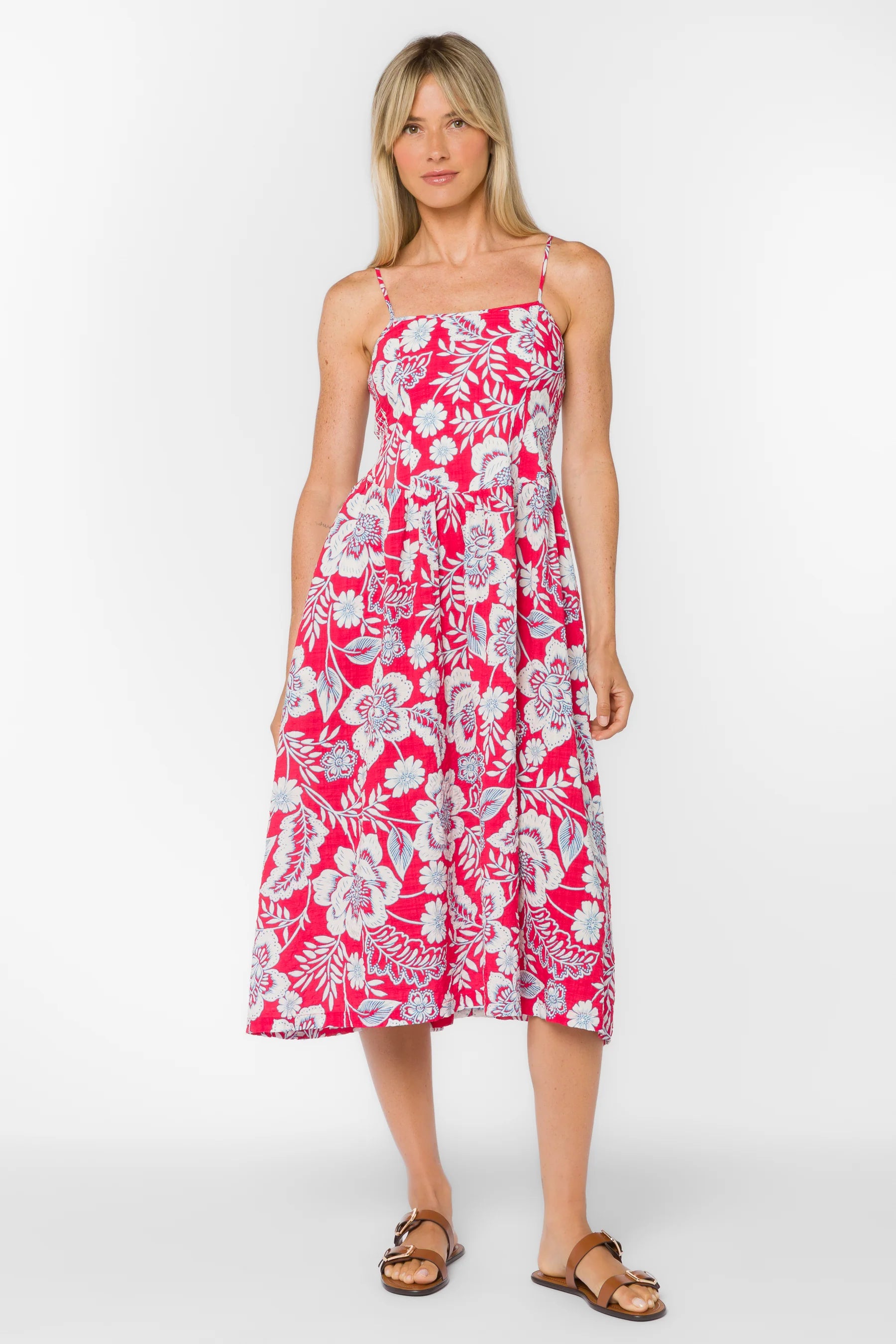 Raspberry Floral dress