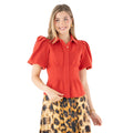 Emily McCarthy Britt Top Stretch Knit in Ruby