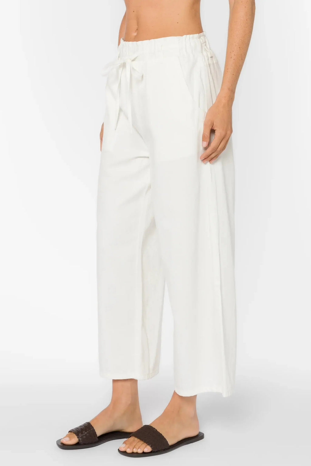 Optic White Claudette Pant