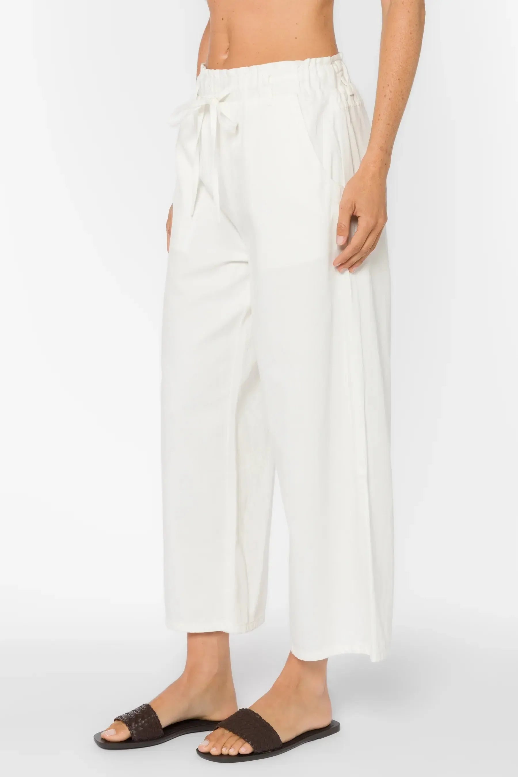 Optic White Claudette Pant