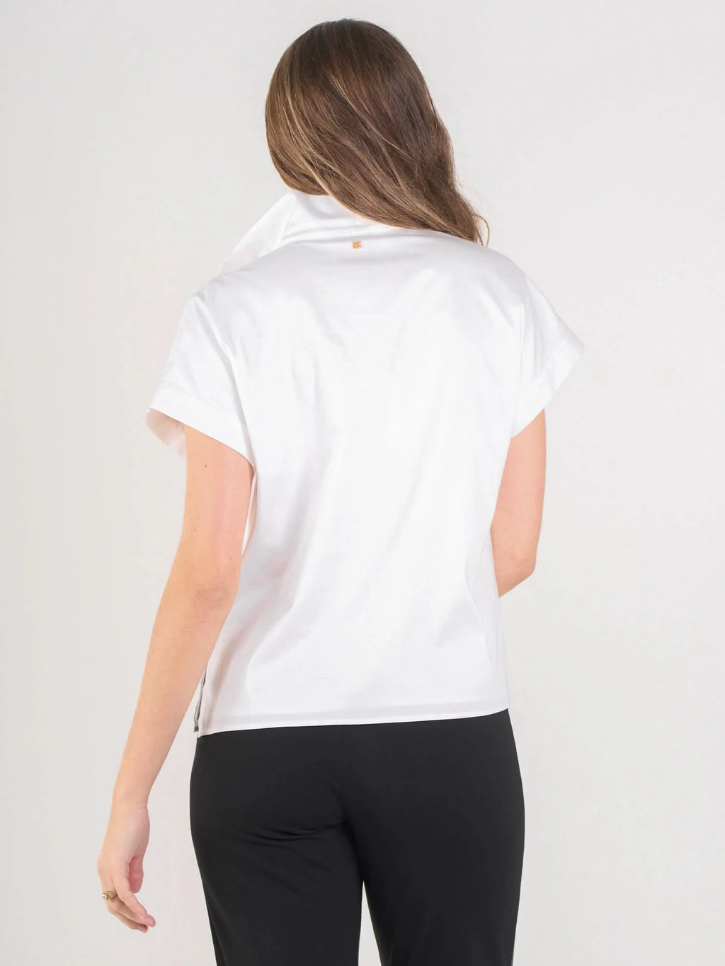 White Cotton Poplin Top
