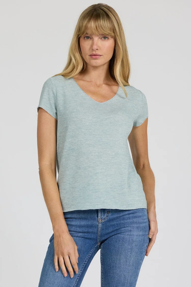 Aisha Top in Milky Blue