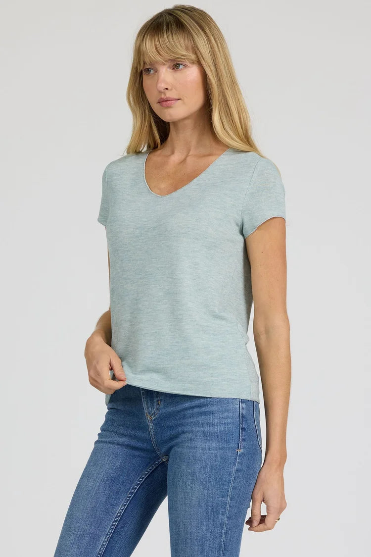 Aisha Top in Milky Blue