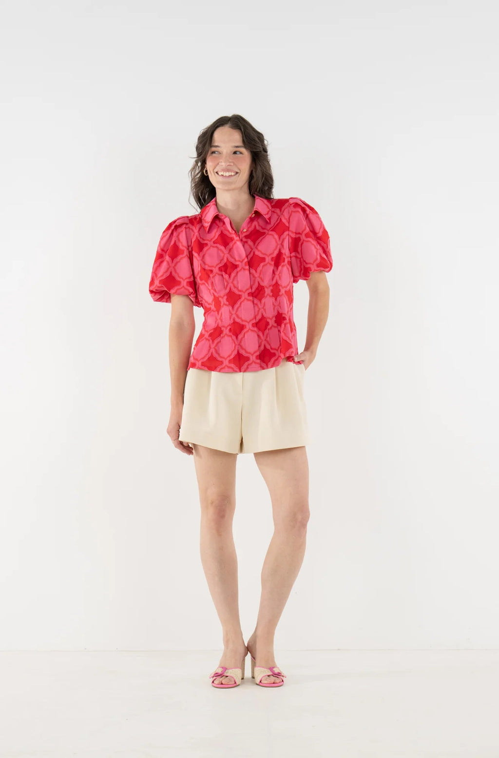 Britt Top in Villa Jacquard