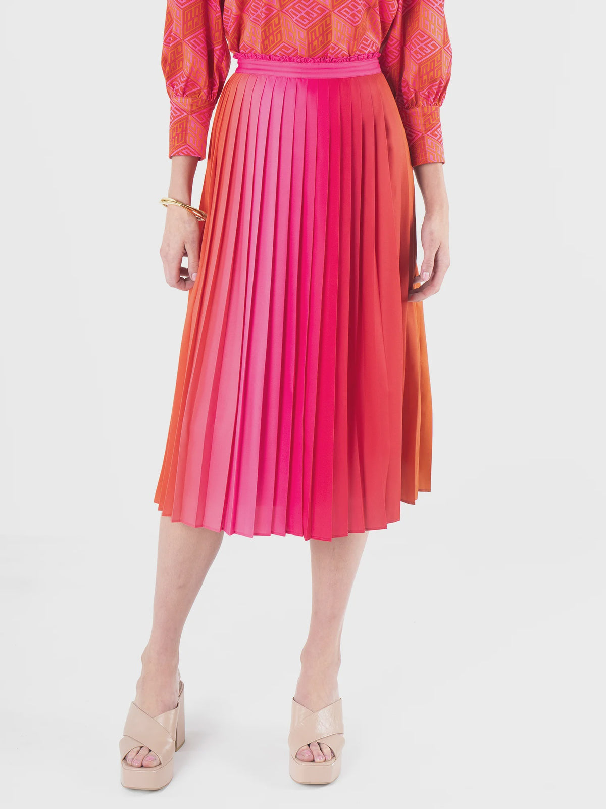 Pleated Midi