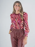Julia Sweater - Tribal Palm