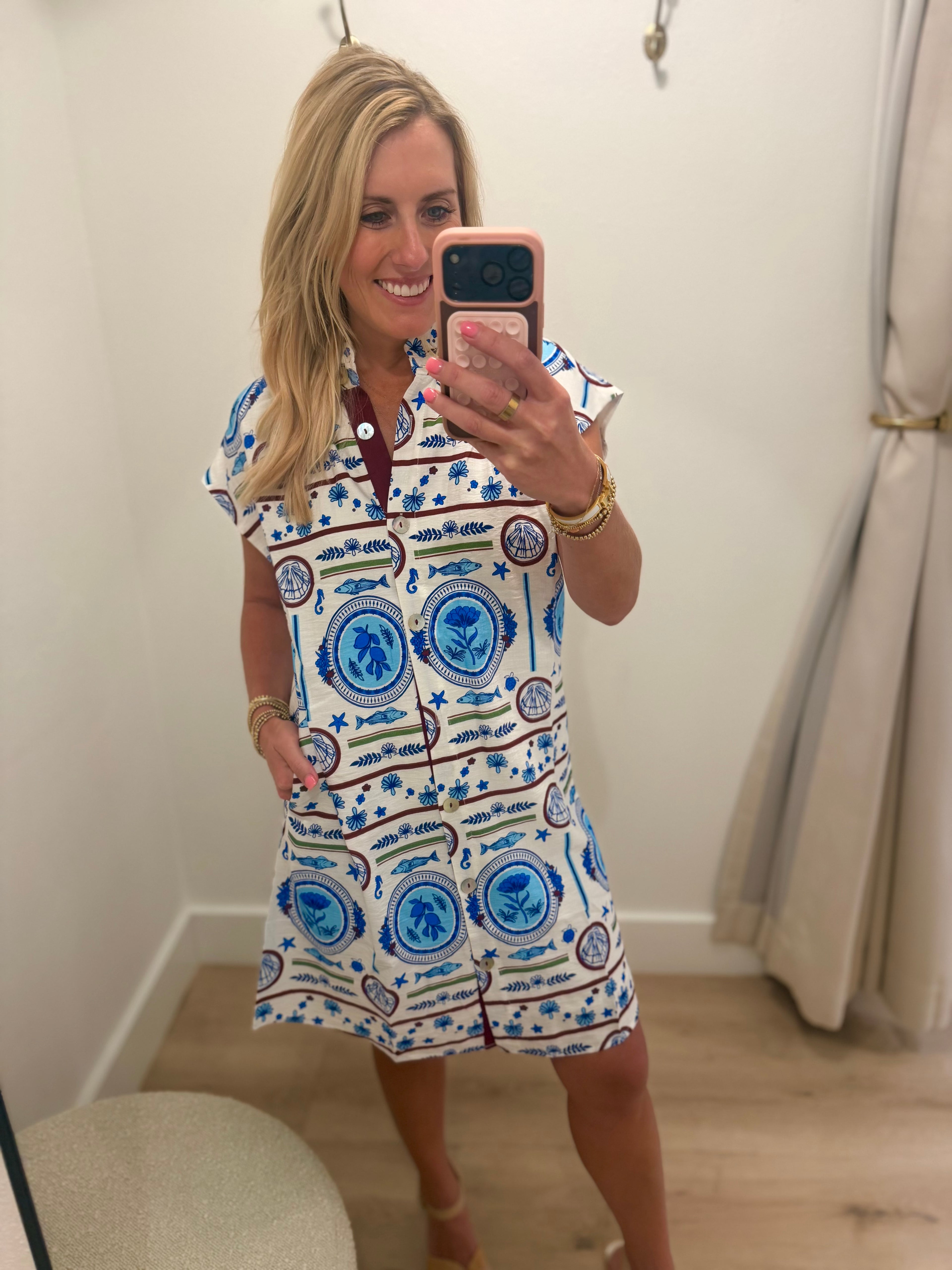 Sleeveless Sea Dress