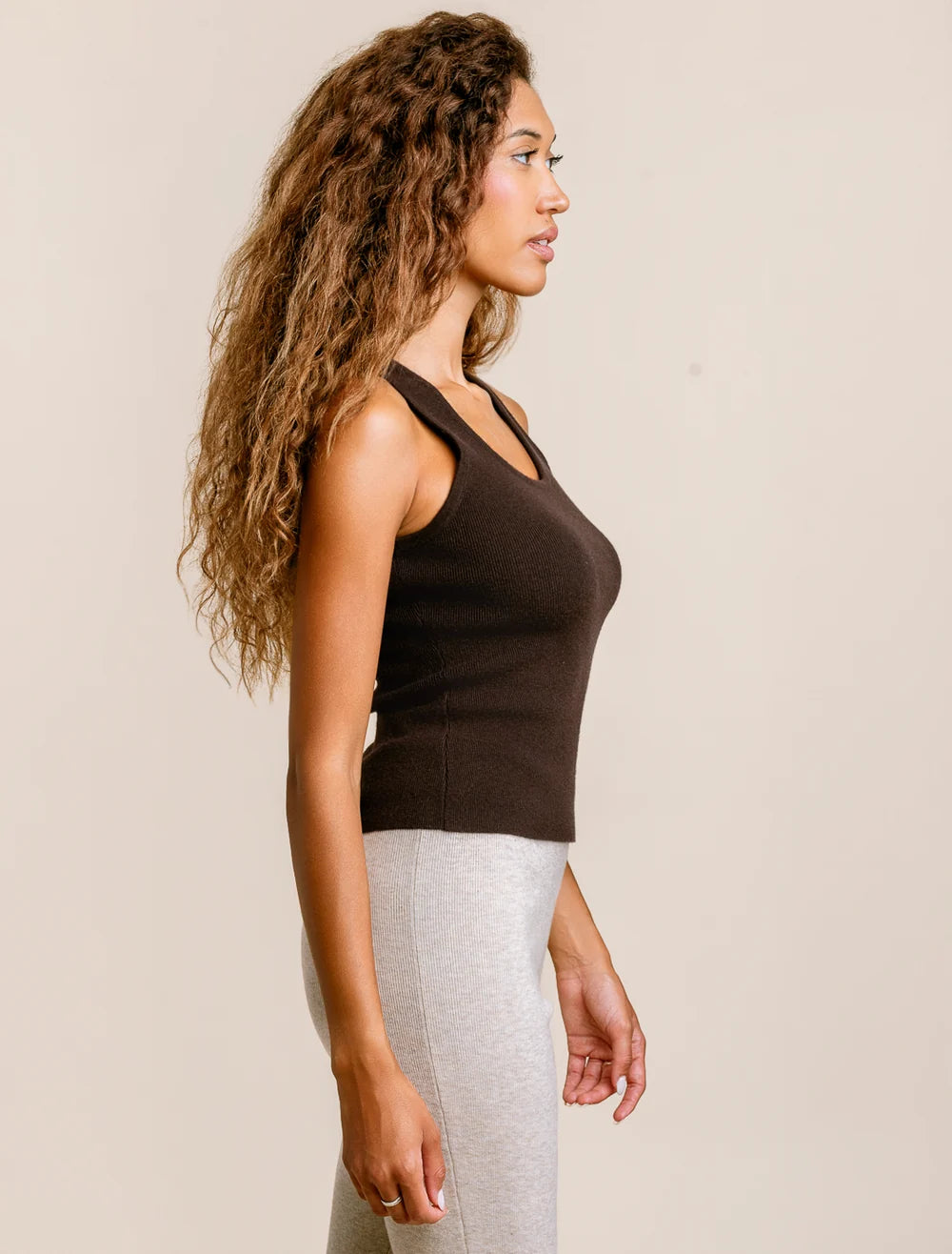 Millie Tank in Chestnut