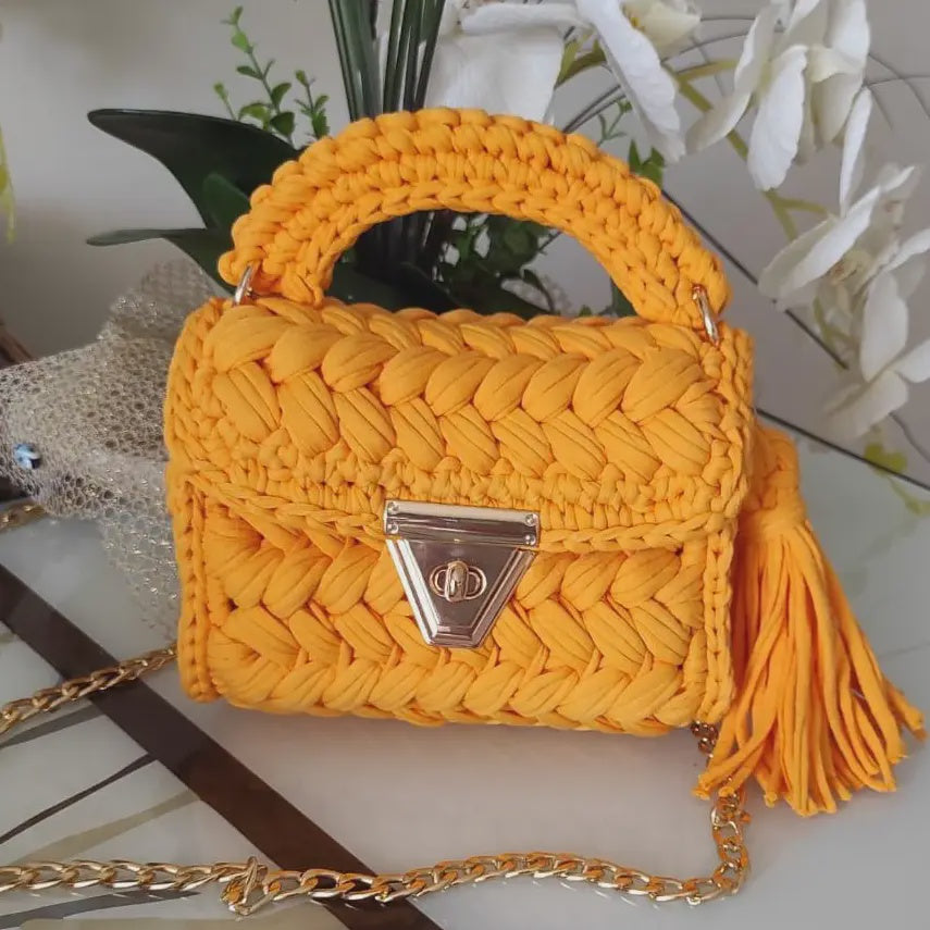 Handmade Bag - Orange Yellow