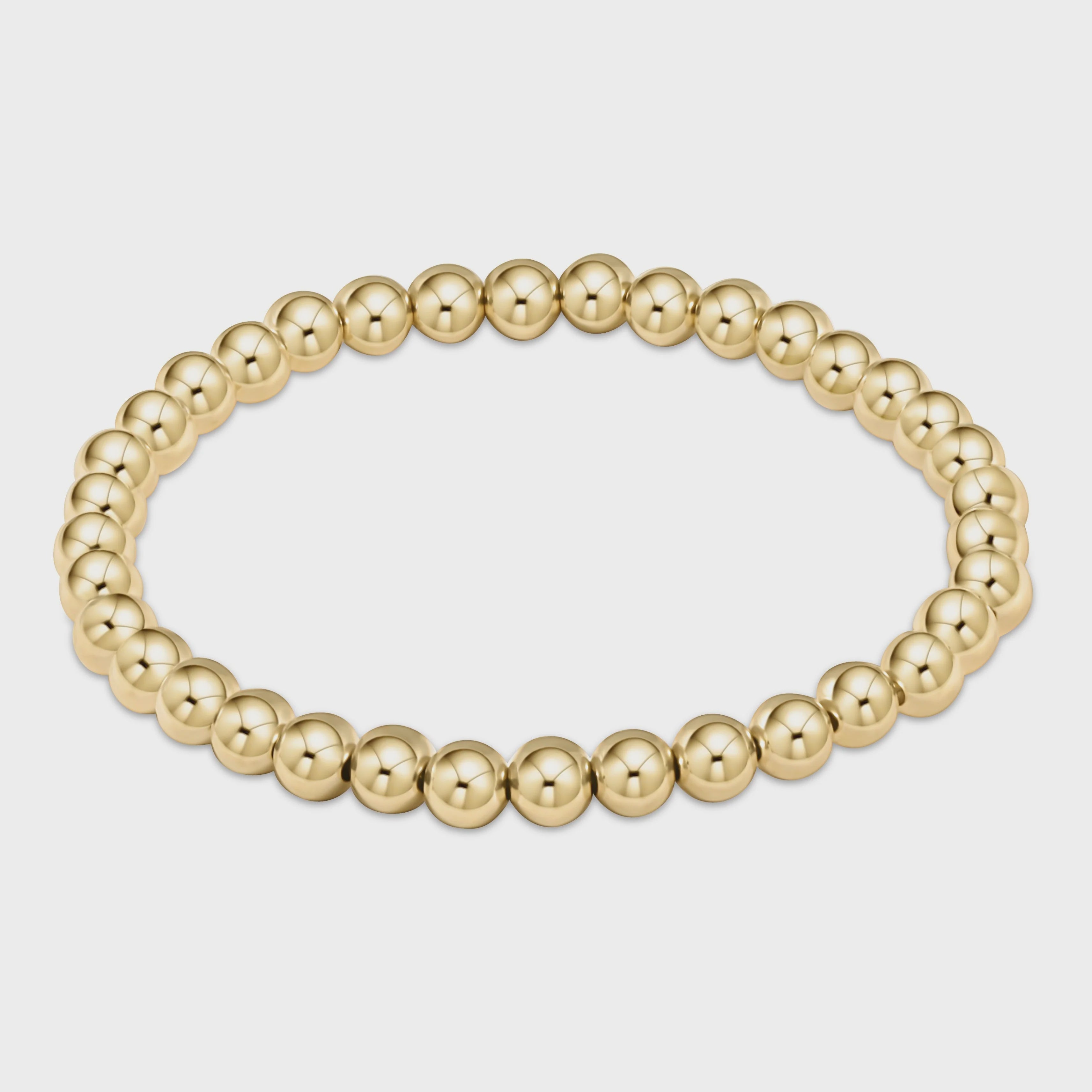 CLASSIC GOLD 5MM BEAD  BRACELET