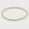 CLASSIC GOLD 4MM BEAD  BRACELET