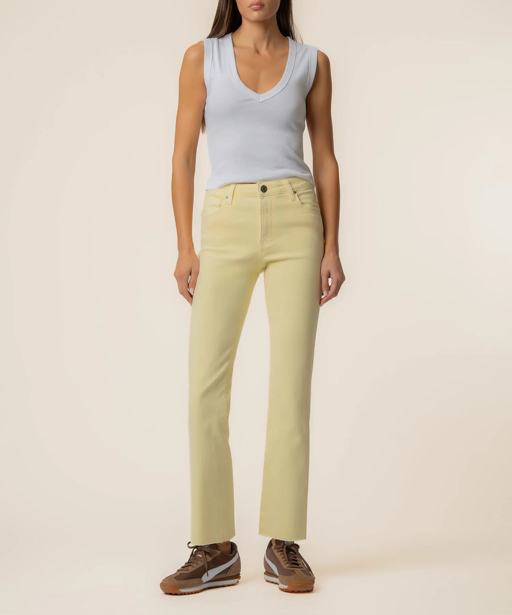 Kelsey High Rise Pastel Yellow