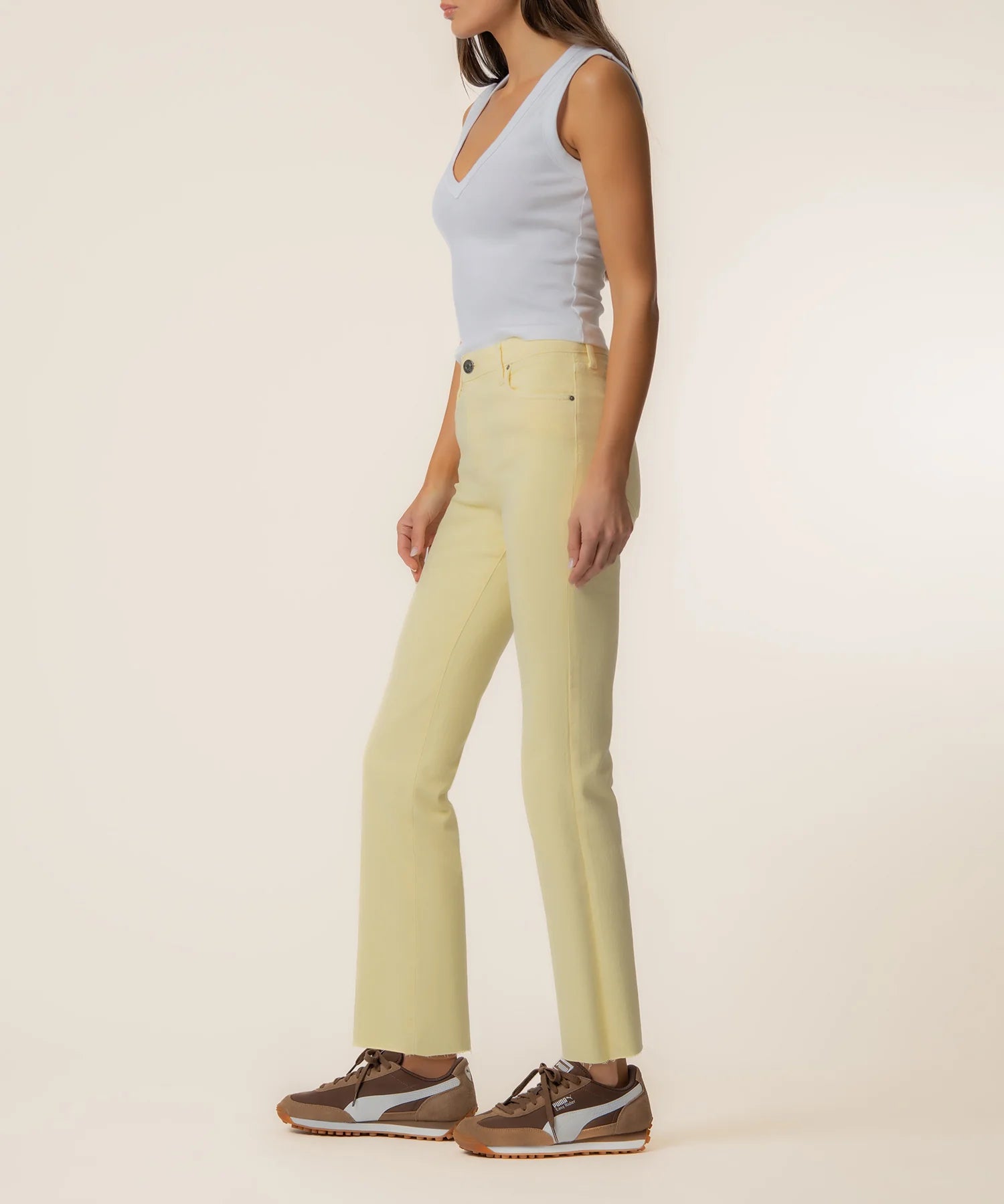 Kelsey High Rise Pastel Yellow