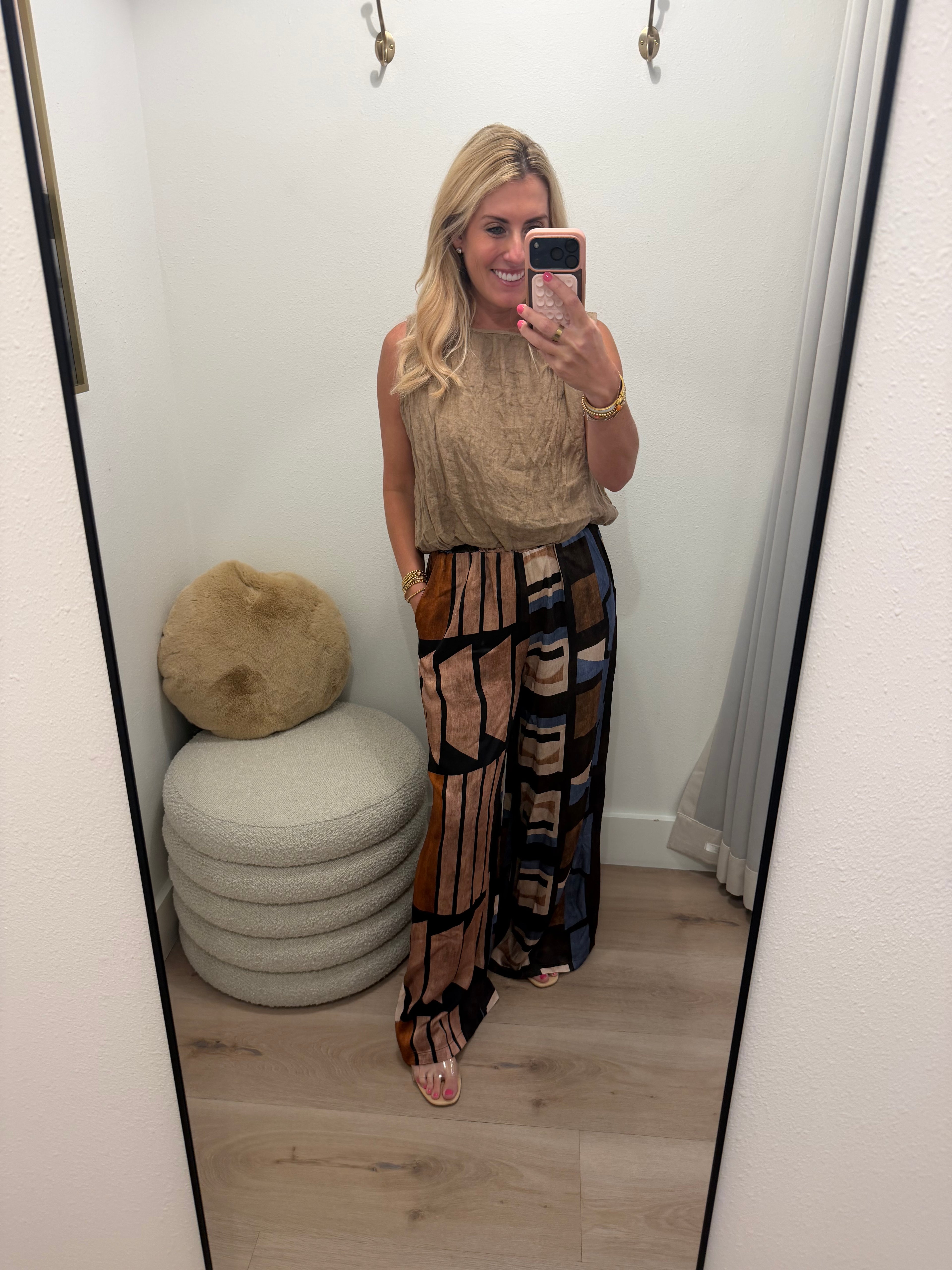 Linen Bubble Top