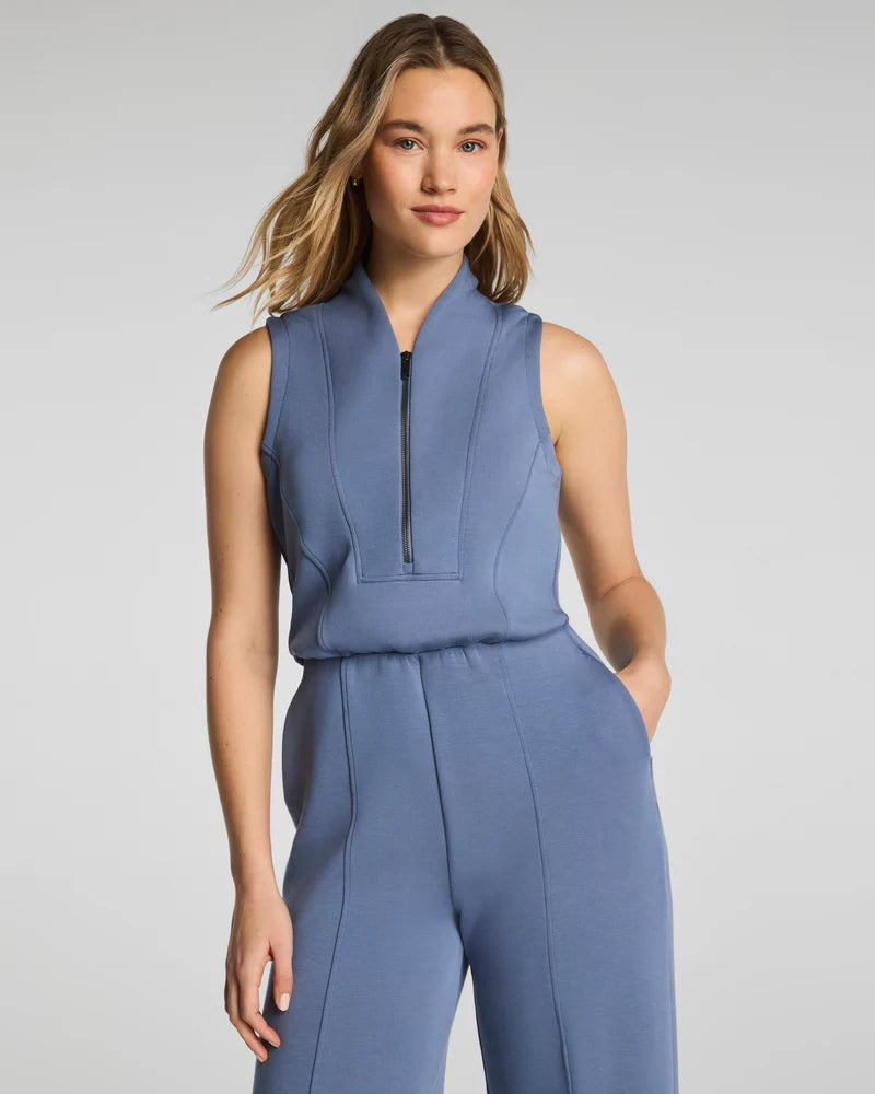 Airessentials Half Zip Jumpsuit in Rain