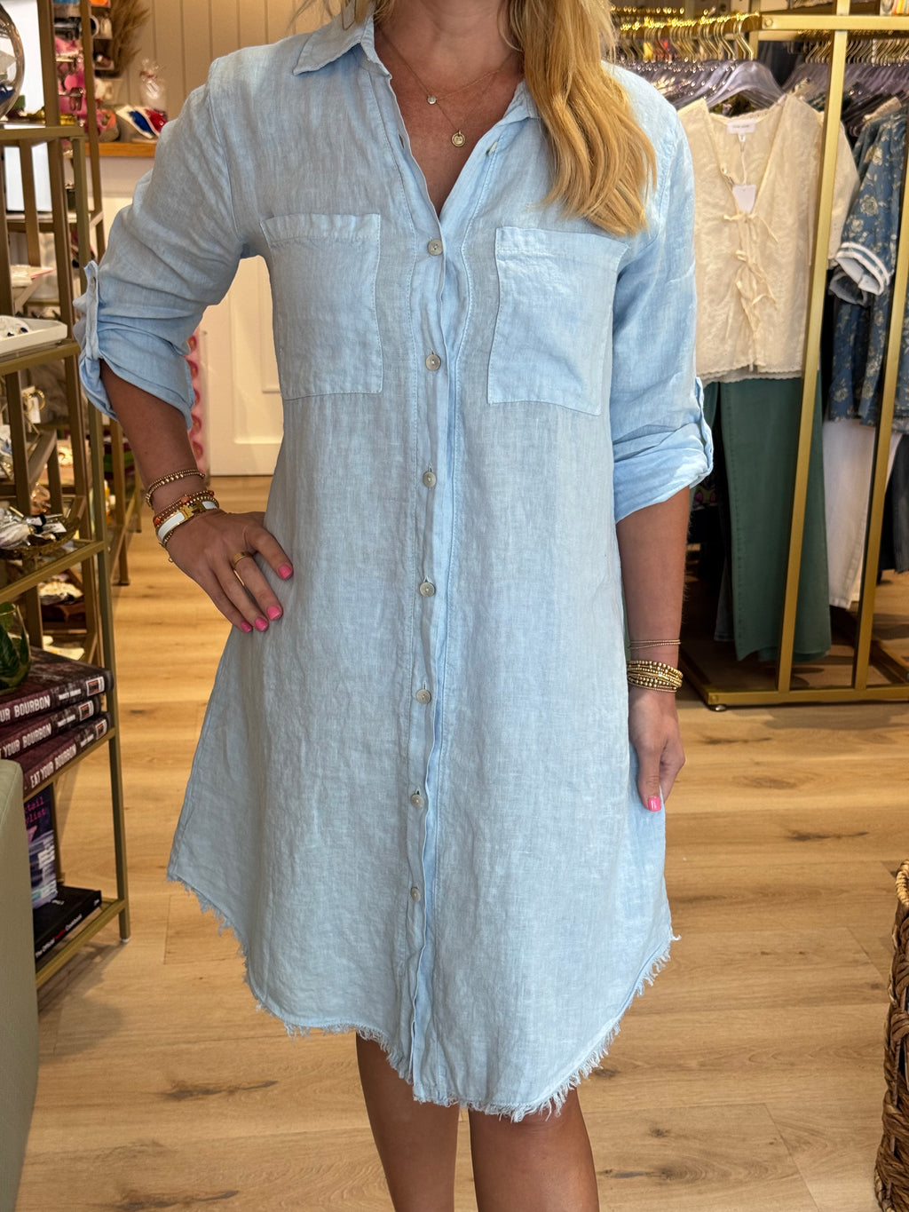 Linen Button Down Dress