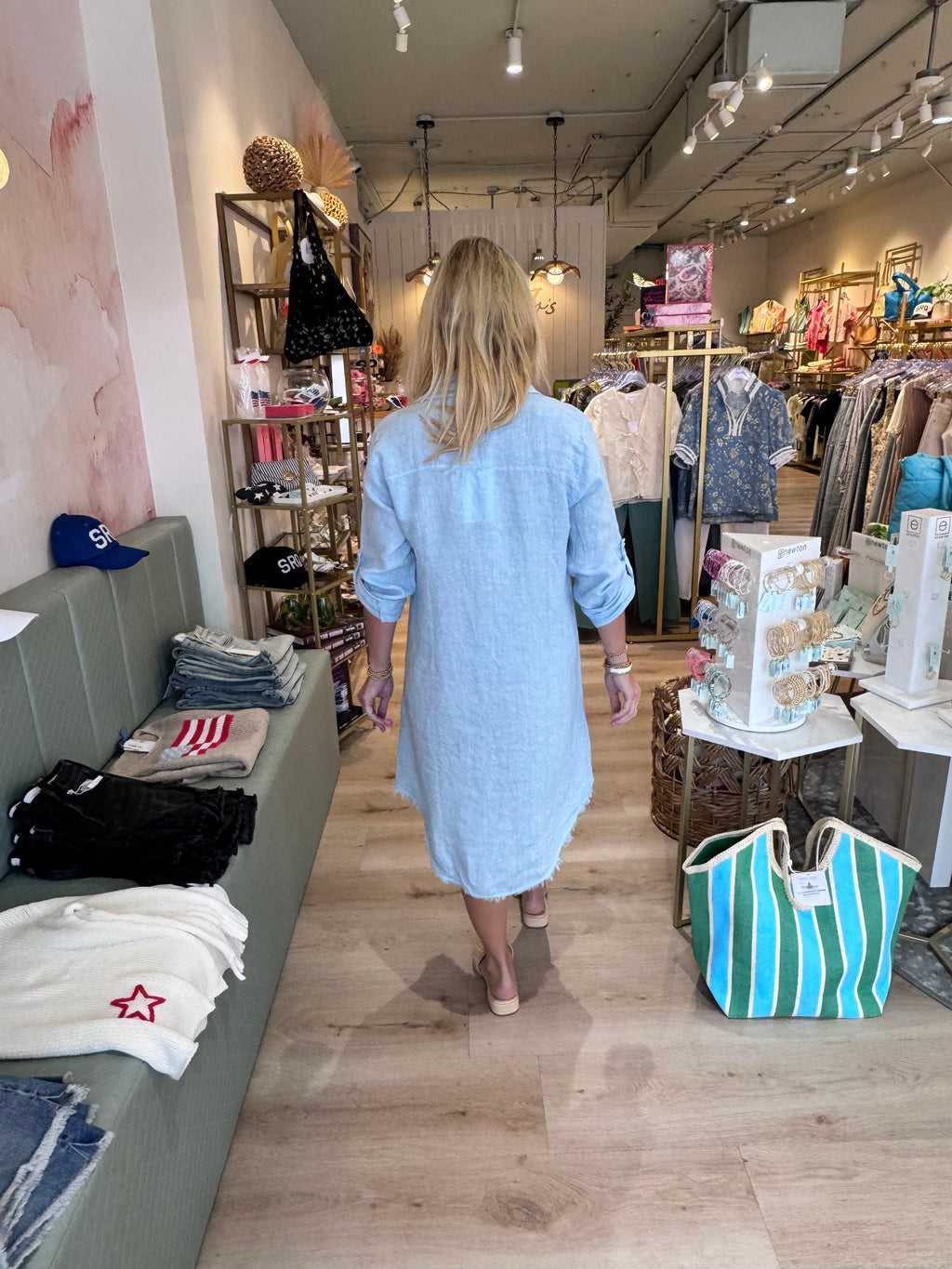 Linen Button Down Dress