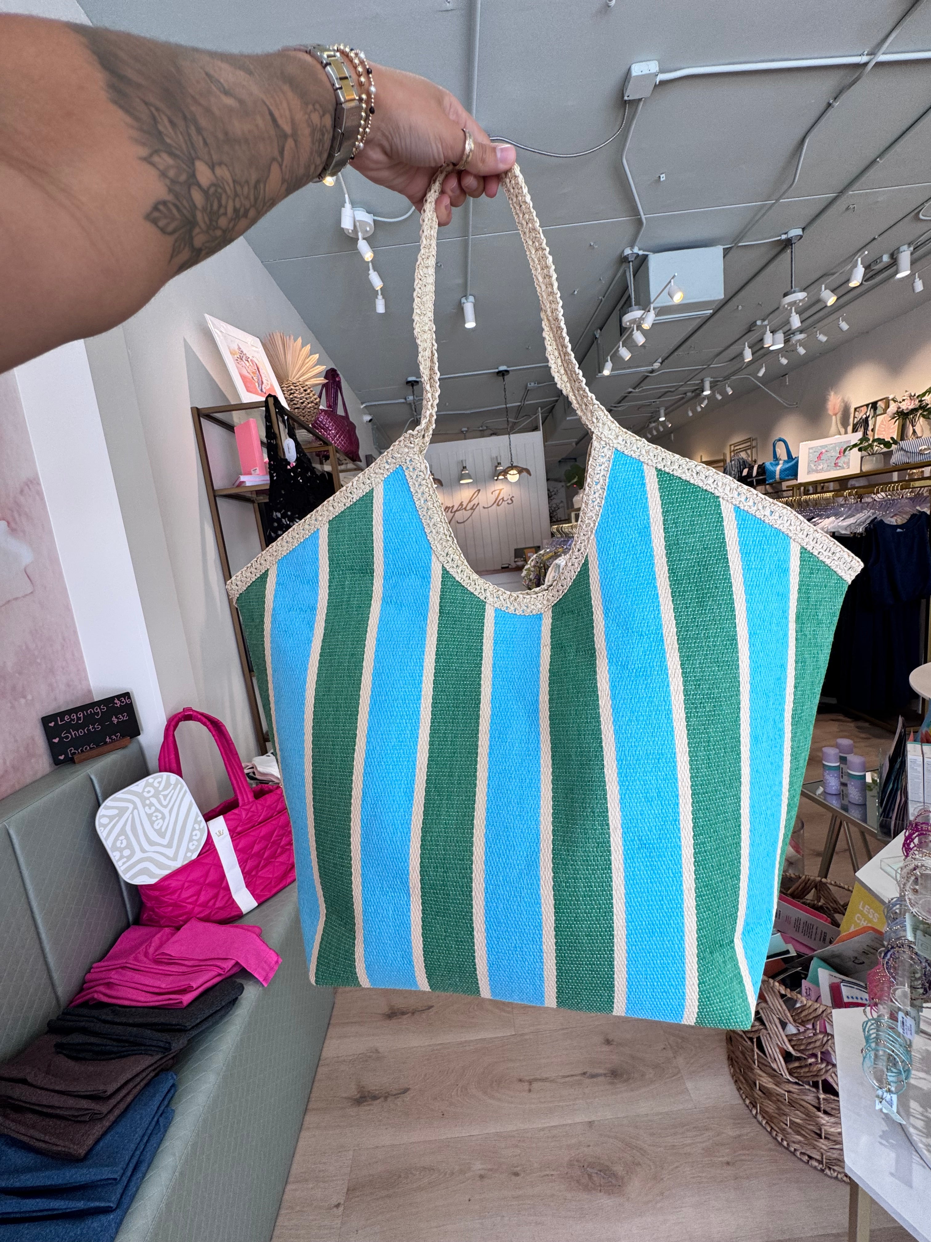 Capri Tote Turquoise