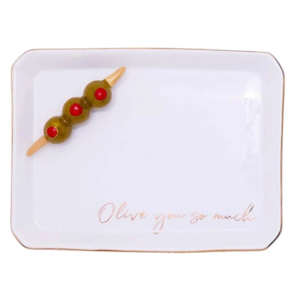 Olive Trinket Tray