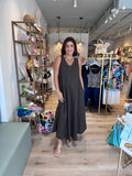 V Neck Maxi Dress