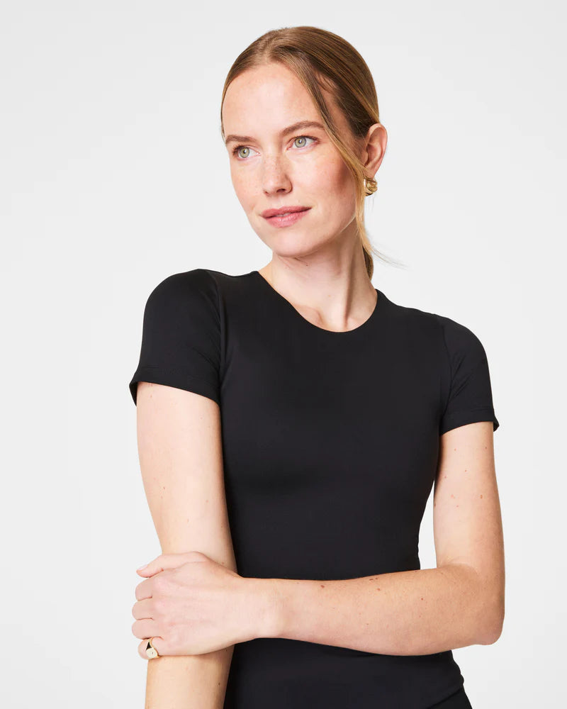 SPANXSMOOTH Jersey Crewneck Tee - Black
