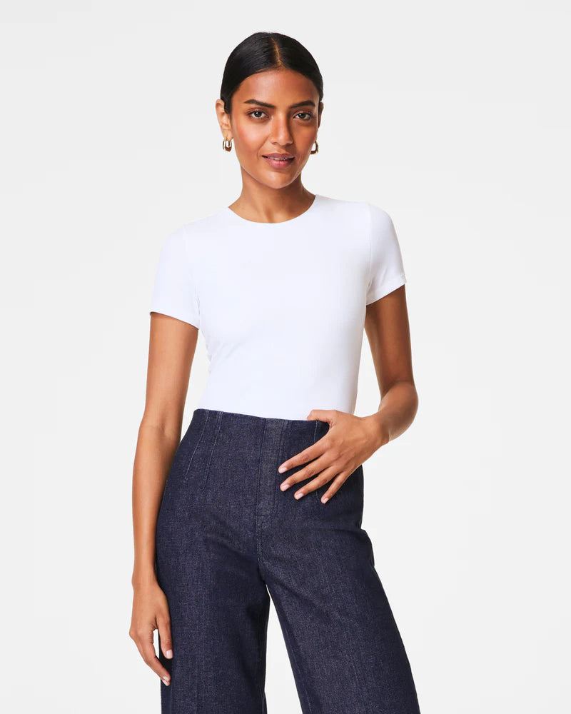 SPANXSMOOTH Jersey Crewneck Tee - White