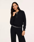 SPANX AirEssentials® Half Zip - Very Black