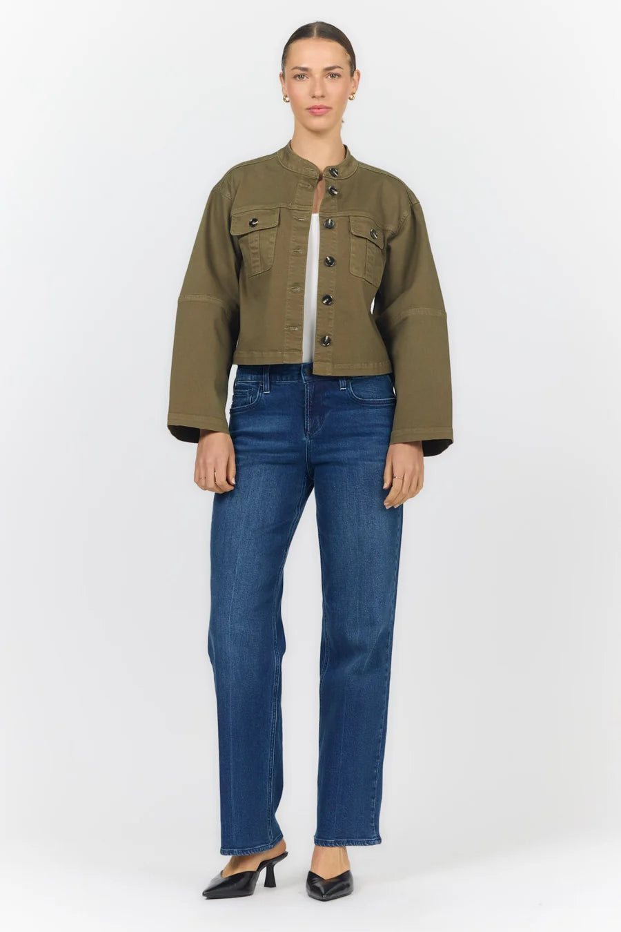 Rowen Jacket in Olive Branch