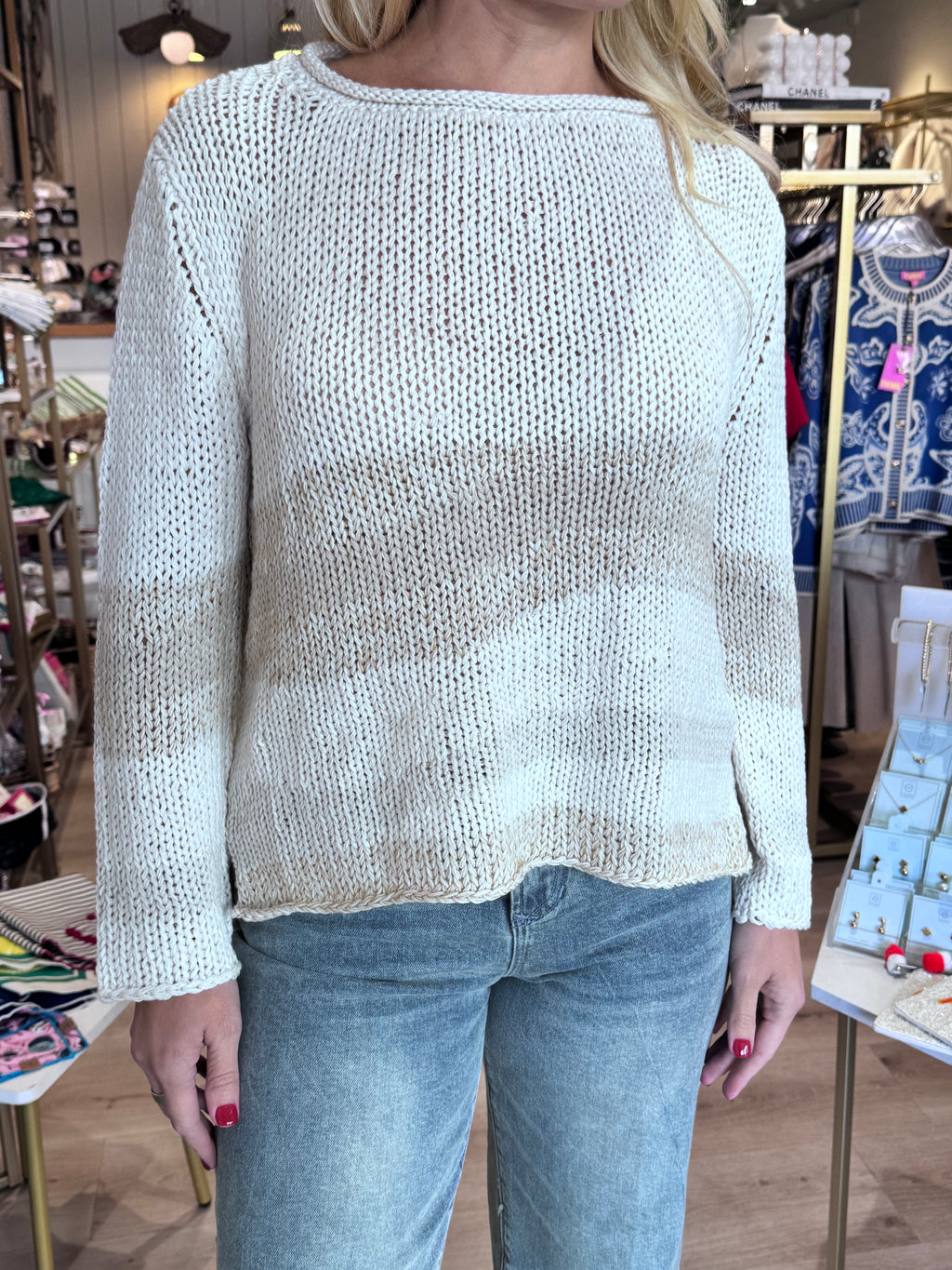 Wooden Ships Oceana Crew Blush/Champagne