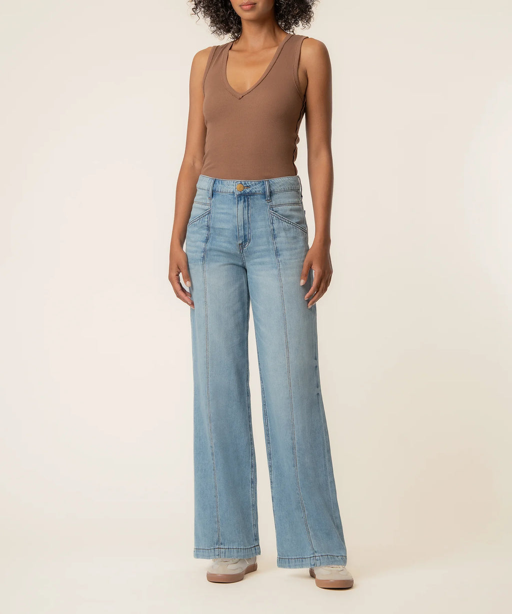 Jodi High Rise Princess Seam in Core Wash