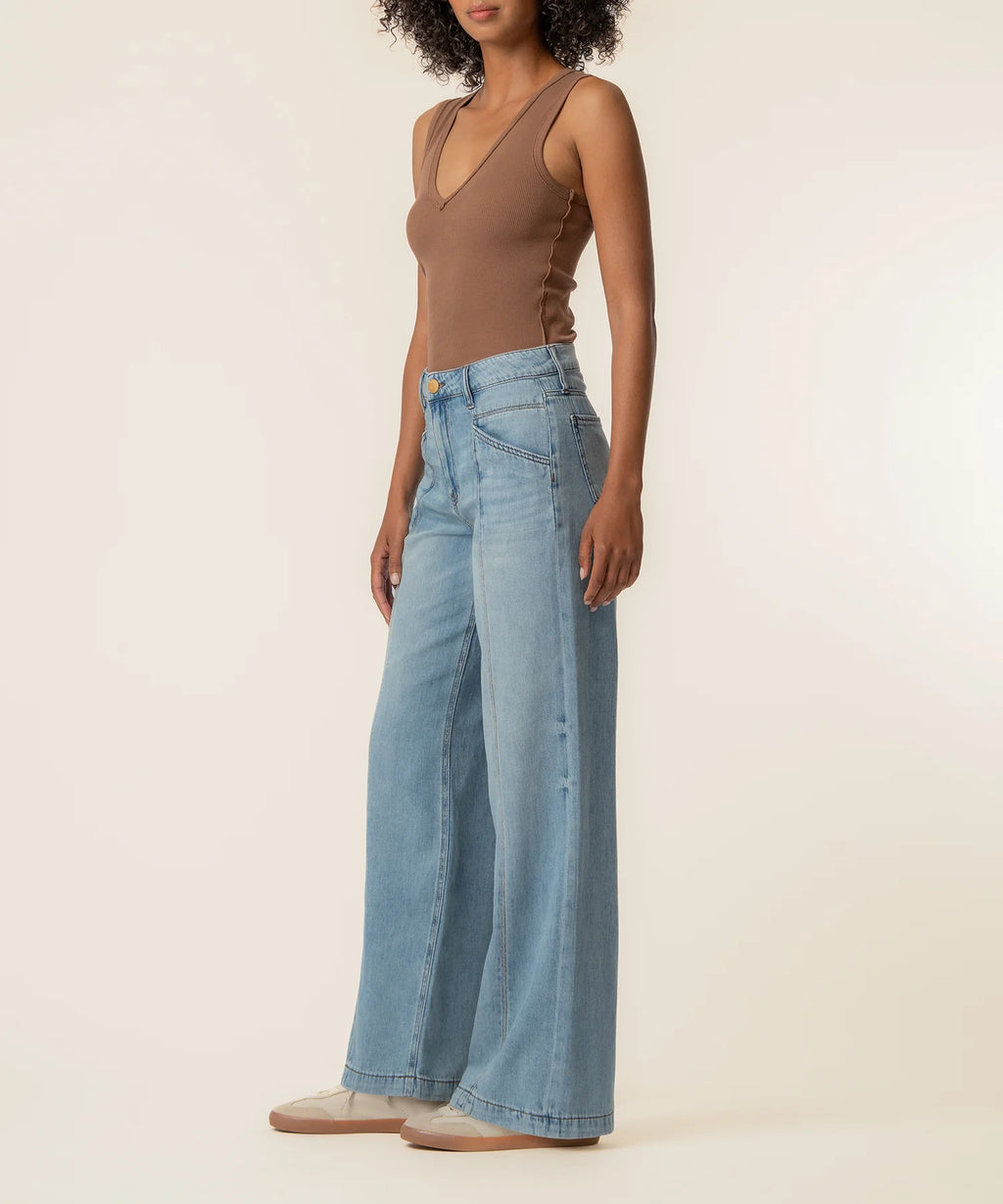 Jodi High Rise Princess Seam in Core Wash