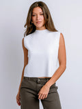 Betty Solid Top in White